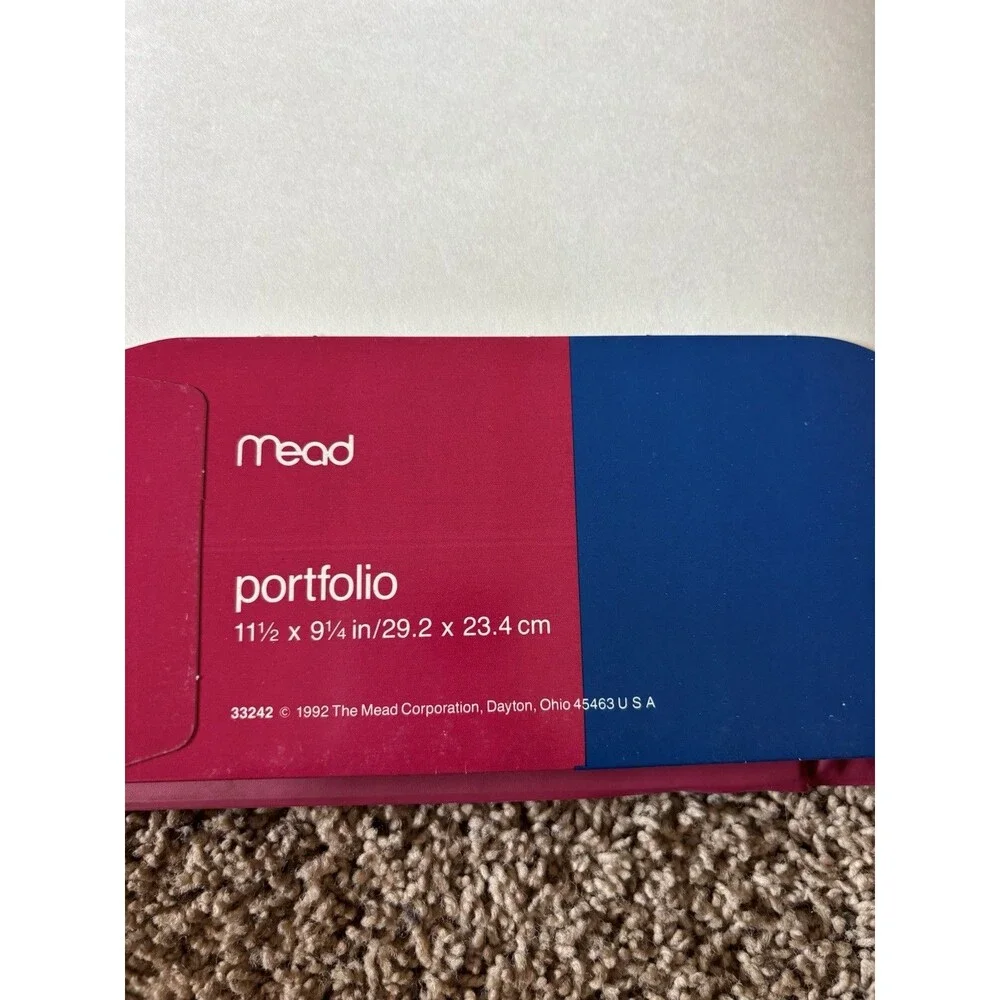 1992 MeadTrapper Keeper 3 Ring Binder Geometric  With Folder And Notebook Match